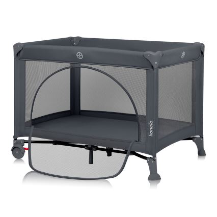 Lionelo - Cuna de viaje LAURA Gris Hormigón