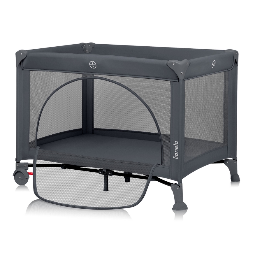 Lionelo - Cuna de viaje LAURA Gris Hormigón