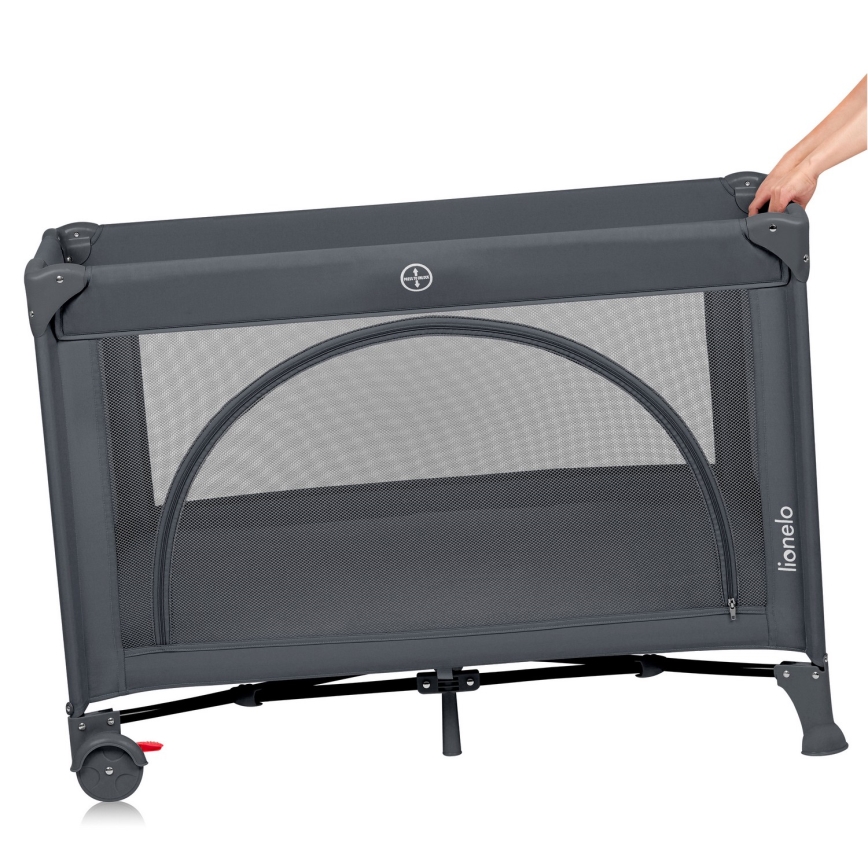 Lionelo - Cuna de viaje LAURA Gris Hormigón