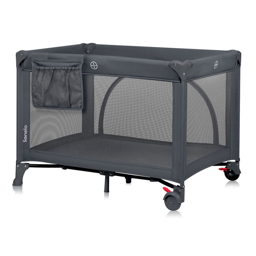 Lionelo - Cuna de viaje LAURA Gris Hormigón