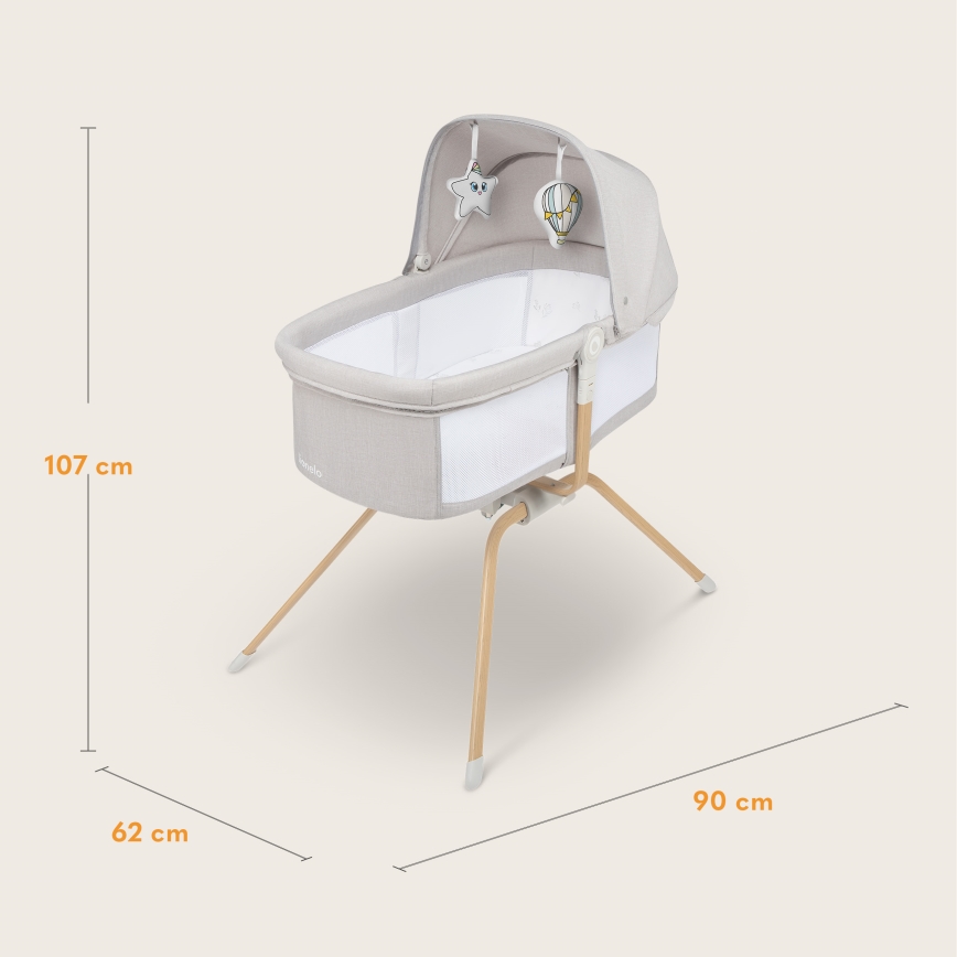 Lionelo - Cuna de viaje MALIN EVO Beige Natural