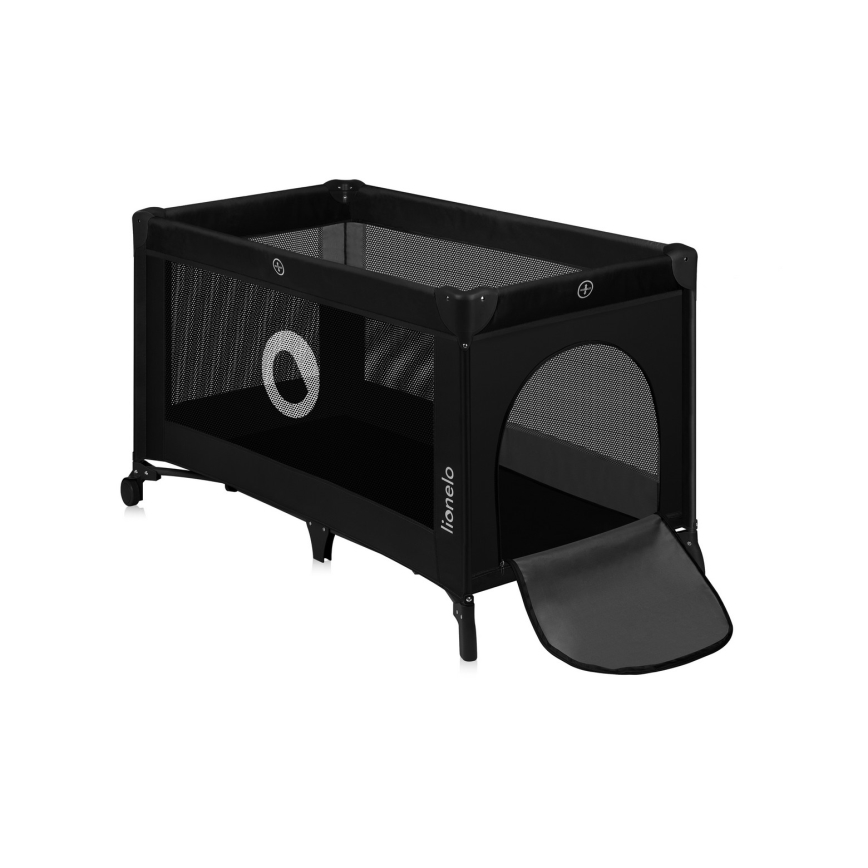 Lionelo - Cuna de viaje STEFI Black Carbon