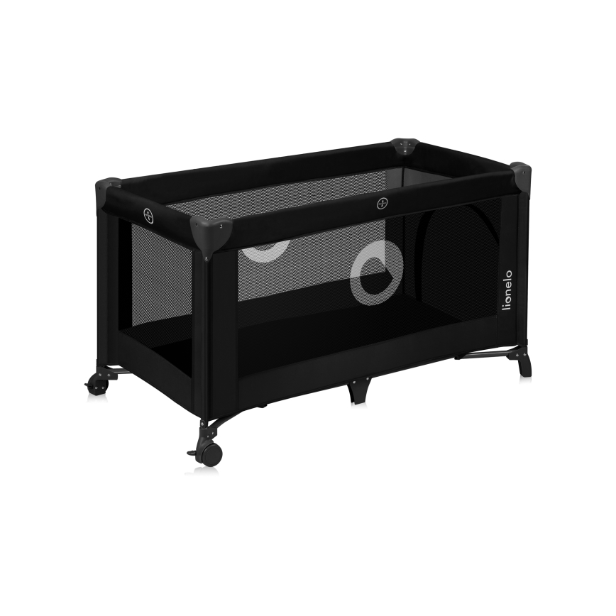 Lionelo - Cuna de viaje STEFI Black Carbon