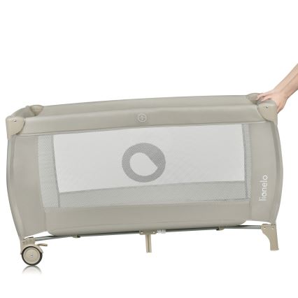 Lionelo - Cuna de viaje STEFI PLUS Beige Capuchino
