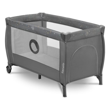 Lionelo - Cuna de viaje STEFI PLUS Gris Multicolor