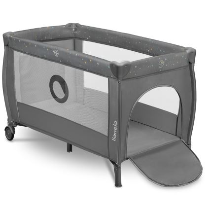Lionelo - Cuna de viaje STEFI PLUS Gris Multicolor