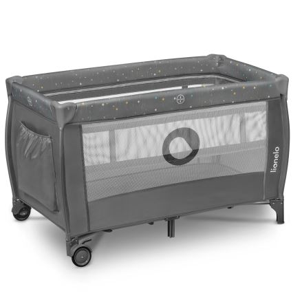 Lionelo - Cuna de viaje STEFI PLUS Gris Multicolor
