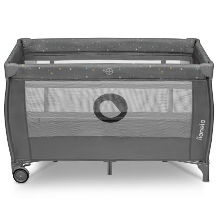 Lionelo - Cuna de viaje STEFI PLUS Gris Multicolor