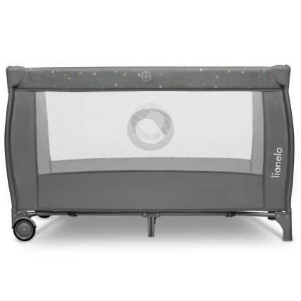 Lionelo - Cuna de viaje STEFI PLUS Gris Multicolor