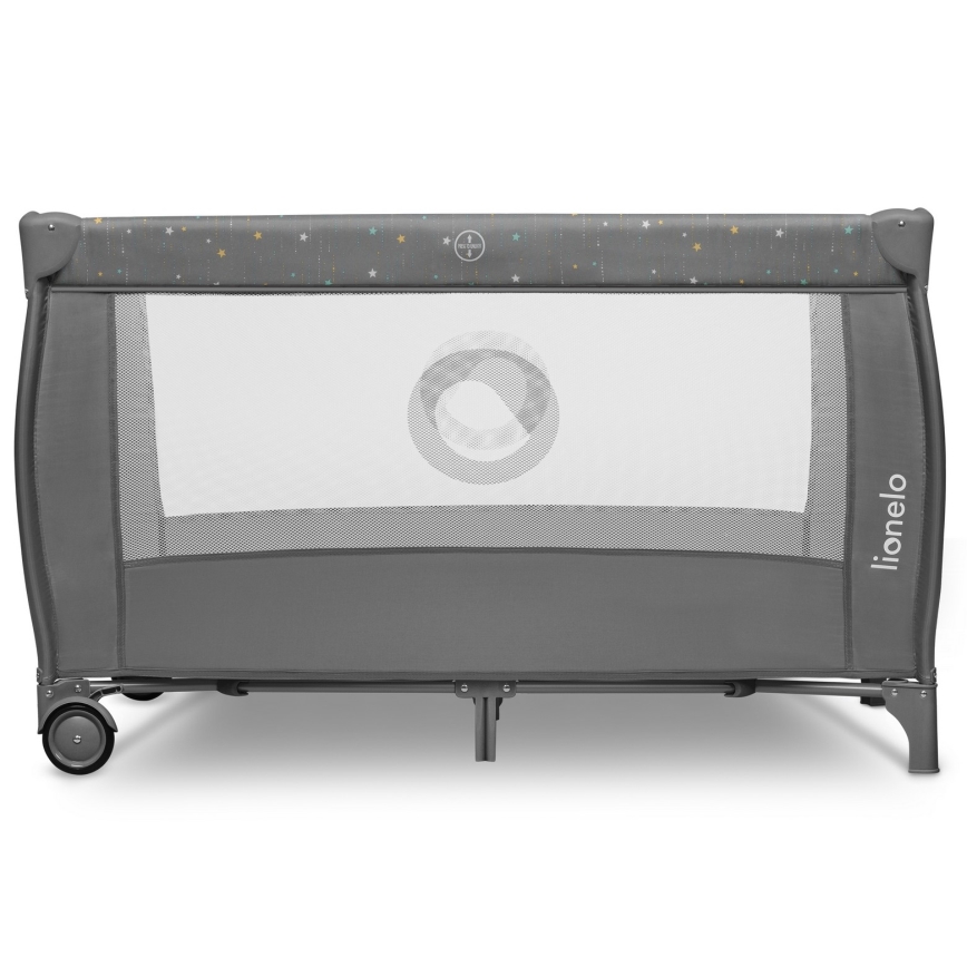 Lionelo - Cuna de viaje STEFI PLUS Gris Multicolor