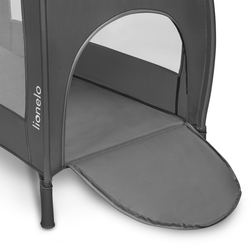Lionelo - Cuna de viaje STEFI PLUS Gris Multicolor