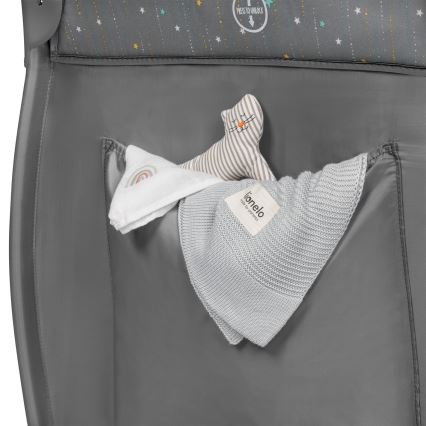 Lionelo - Cuna de viaje STEFI PLUS Gris Multicolor