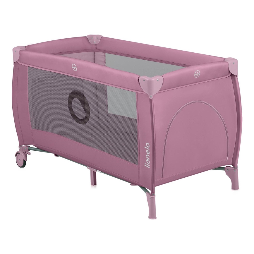 Lionelo - Cuna de viaje STEFI PLUS Pink Magnolia