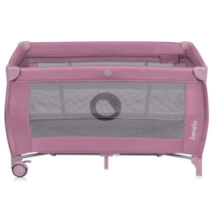 Lionelo - Cuna de viaje STEFI PLUS Pink Magnolia