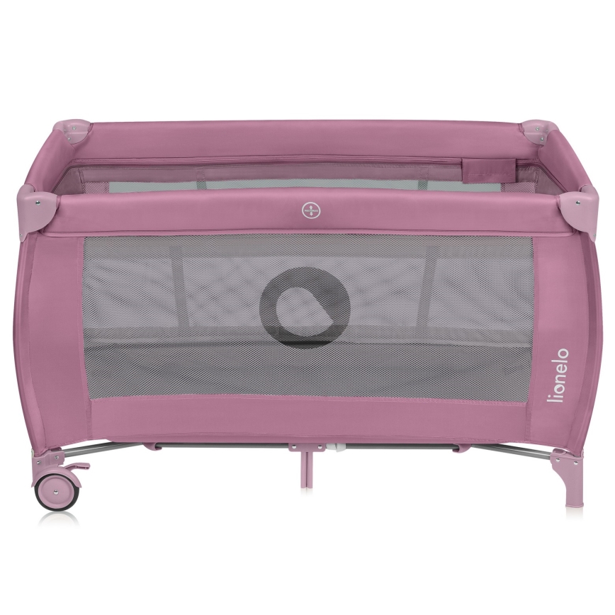 Lionelo - Cuna de viaje STEFI PLUS Pink Magnolia