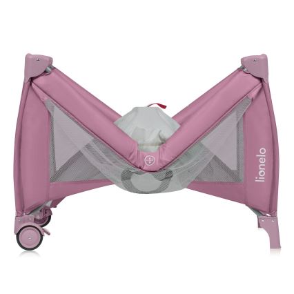 Lionelo - Cuna de viaje STEFI PLUS Pink Magnolia