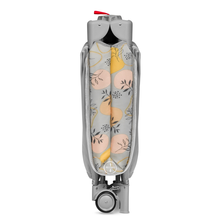 Lionelo - Cuna de viaje STEFI PLUS rosa y amarilla