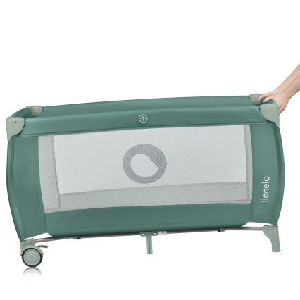 Lionelo - Cuna de viaje STEFI PLUS Verde Oliva