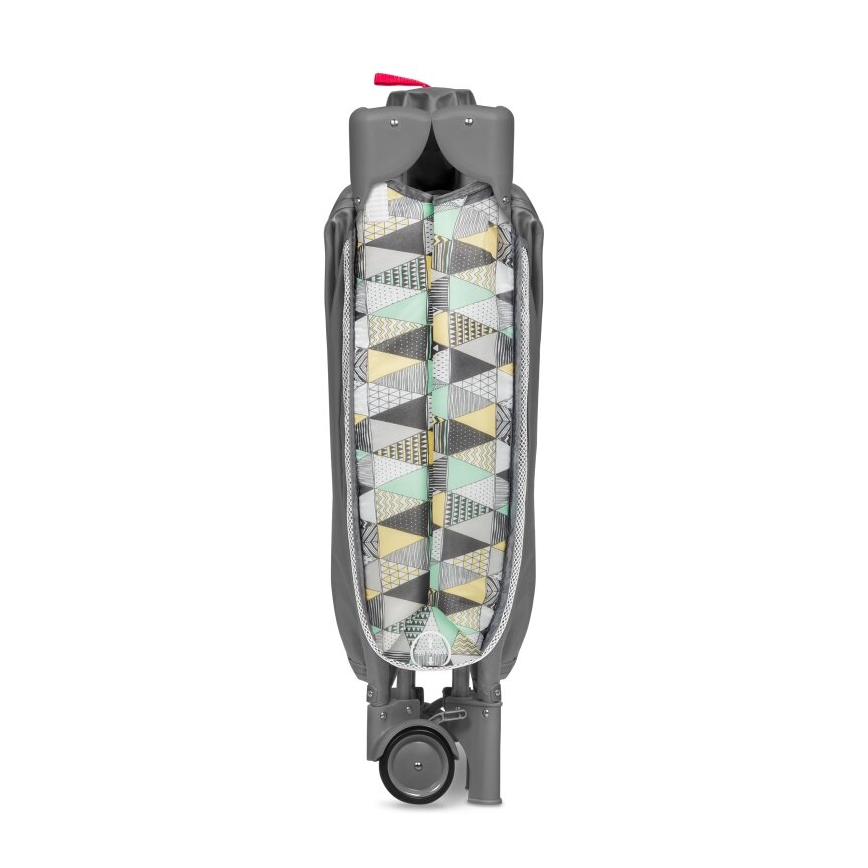 Lionelo - Cuna de viaje SVEN PLUS gris/amarilla