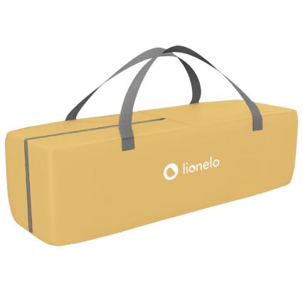 Lionelo - Cuna de viaje SVEN PLUS gris/amarillo