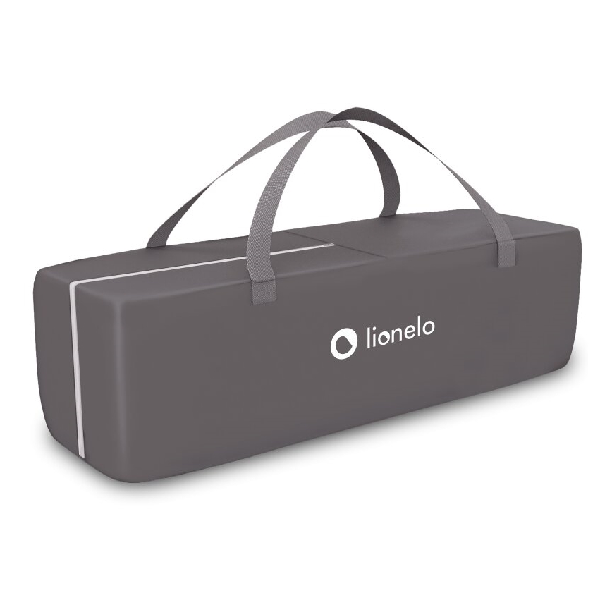 Lionelo - Cuna de viaje SVEN PLUS gris/turquesa