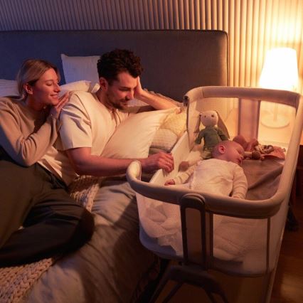 Lionelo - Cuna infantil 2 en 1 LUNA beige