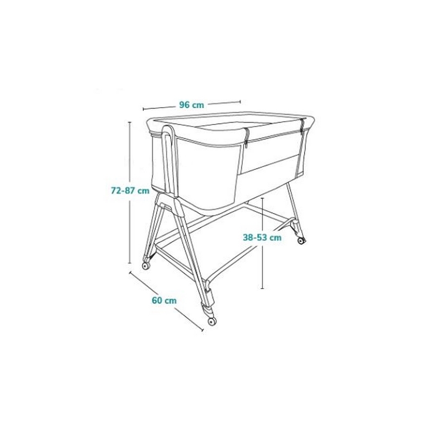 Lionelo - Cuna infantil 2 en 1 LUNA beige