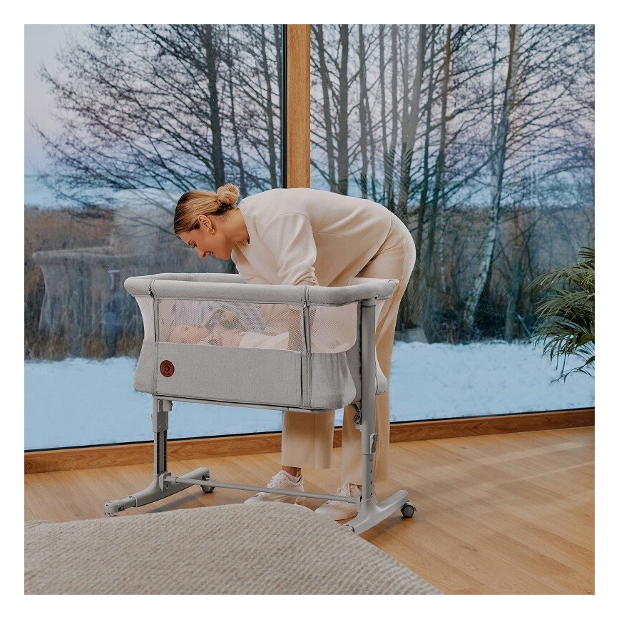 Lionelo - Cuna infantil 3 en 1 AURORA gris
