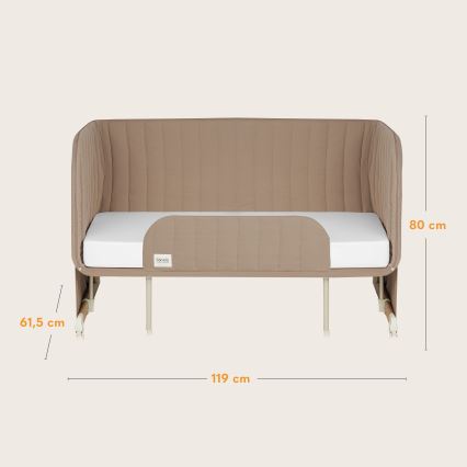 Lionelo - Cuna infantil 5 en 1 THOMI PLUS Beige Caramelo