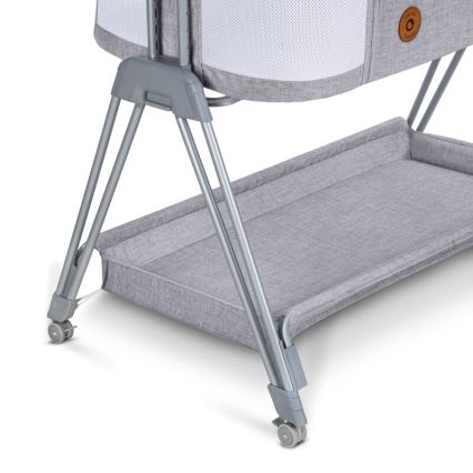 Lionelo - Cuna para bebé 2en1 LUNA gris