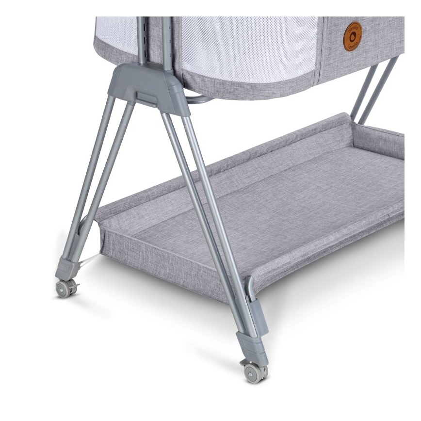 Lionelo - Cuna para bebé 2en1 LUNA gris