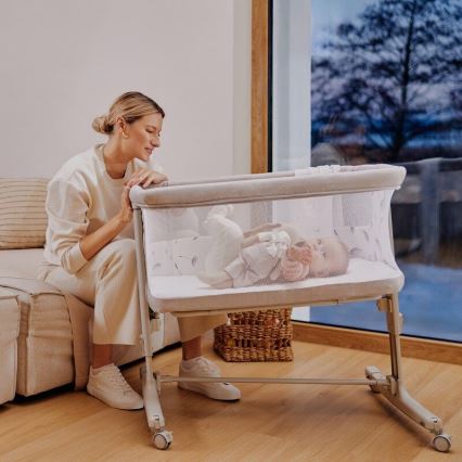 Lionelo - Cuna para bebé 3en1 AURORA beige