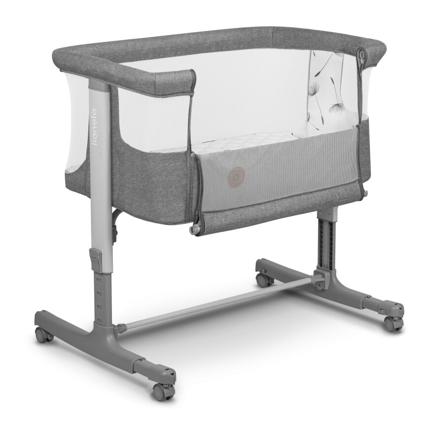 Lionelo - Cuna para bebé 3en1 AURORA gris oscuro