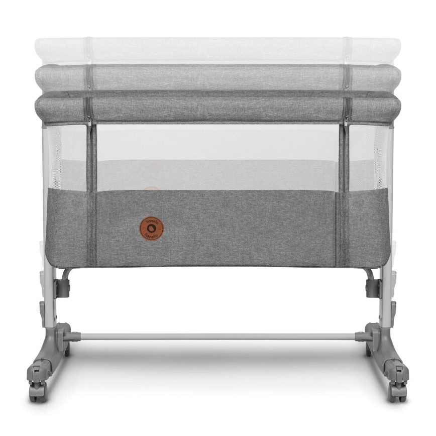 Lionelo - Cuna para bebé 3en1 AURORA gris oscuro