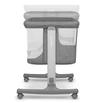 Lionelo - Cuna para bebé 3en1 AURORA gris oscuro