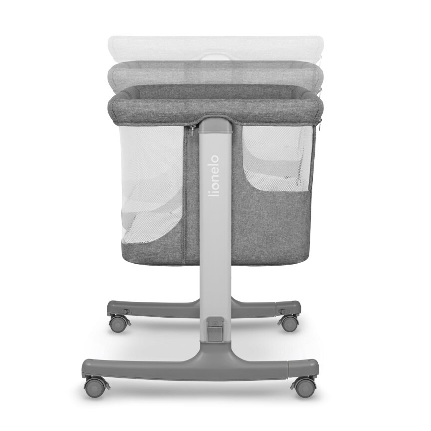 Lionelo - Cuna para bebé 3en1 AURORA gris oscuro