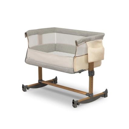 Lionelo - Cuna para bebé 3en1 LEONIE gris/beige