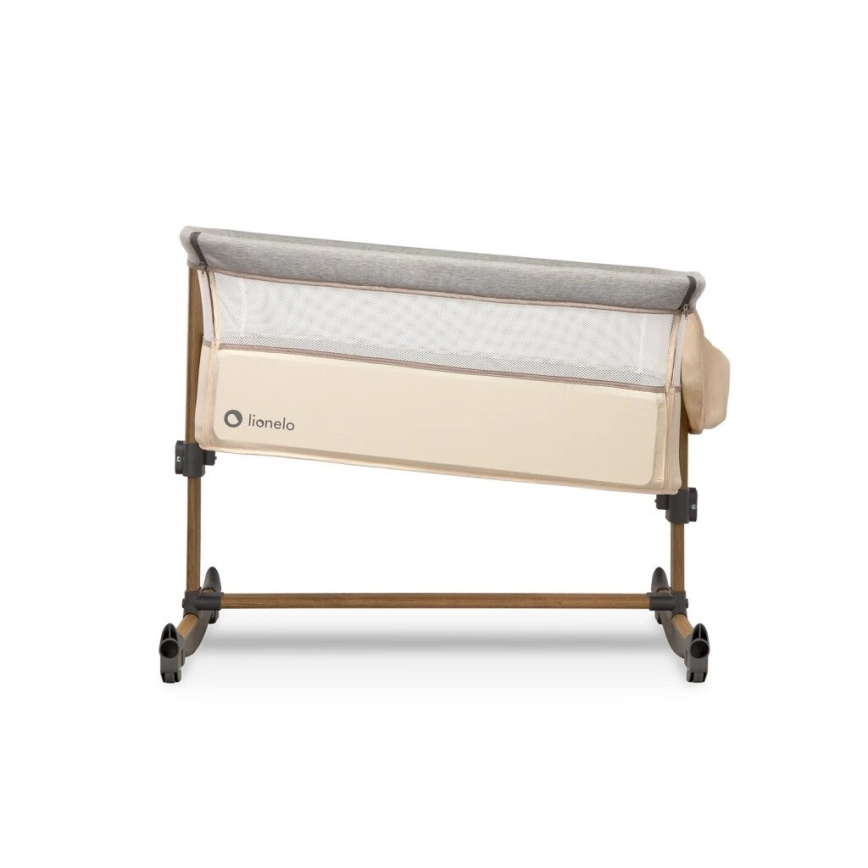 Lionelo - Cuna para bebé 3en1 LEONIE gris/beige