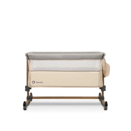 Lionelo - Cuna para bebé 3en1 LEONIE gris/beige