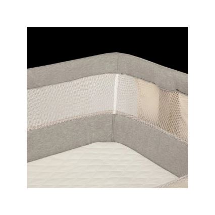Lionelo - Cuna para bebé 3en1 LEONIE gris/negro