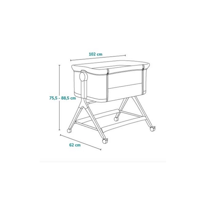 Lionelo - Cuna para bebé 3en1 LEONIE PLUS beige