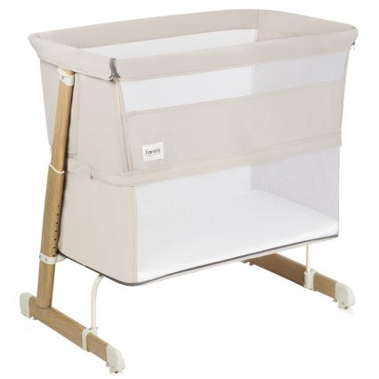 Lionelo - Cuna para bebé 5 en 1 THOMI PLUS Beige arena