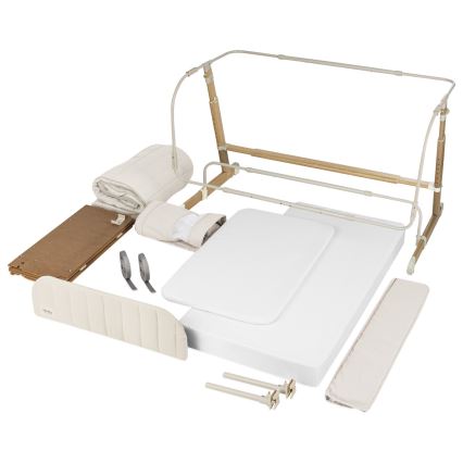 Lionelo - Cuna para bebé 5 en 1 THOMI PLUS Beige arena