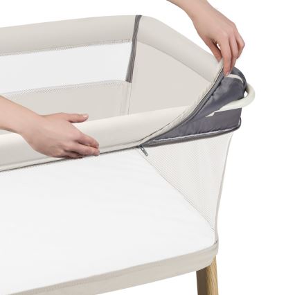 Lionelo - Cuna para bebé 5 en 1 THOMI PLUS Beige arena