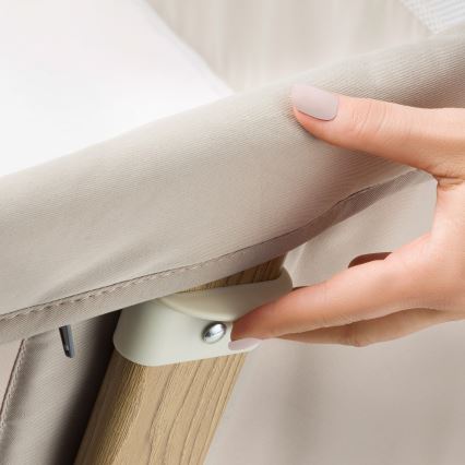 Lionelo - Cuna para bebé 5 en 1 THOMI PLUS Beige arena