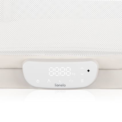 Lionelo - Cuna para bebé con báscula CORAL White