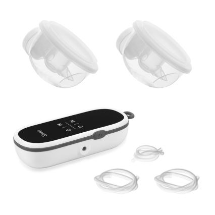 Lionelo - Sacaleches eléctrico doble recargable para leche materna TWEE FREE 5V 1500 mAh 150 ml