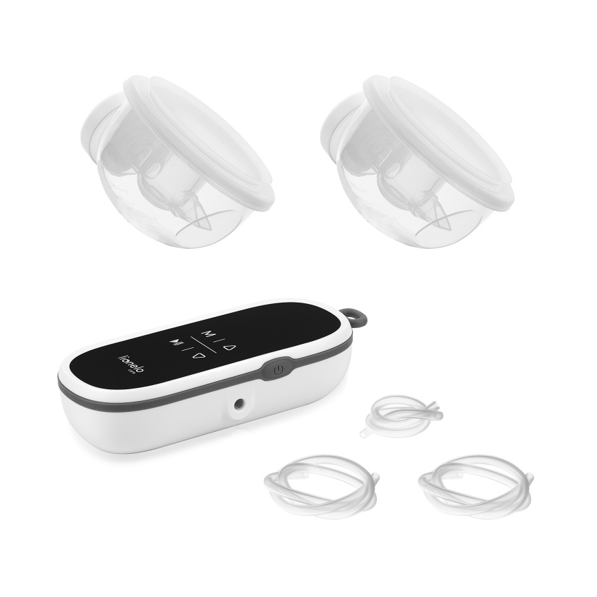 Lionelo - Sacaleches eléctrico doble recargable para leche materna TWEE FREE 5V 1500 mAh 150 ml