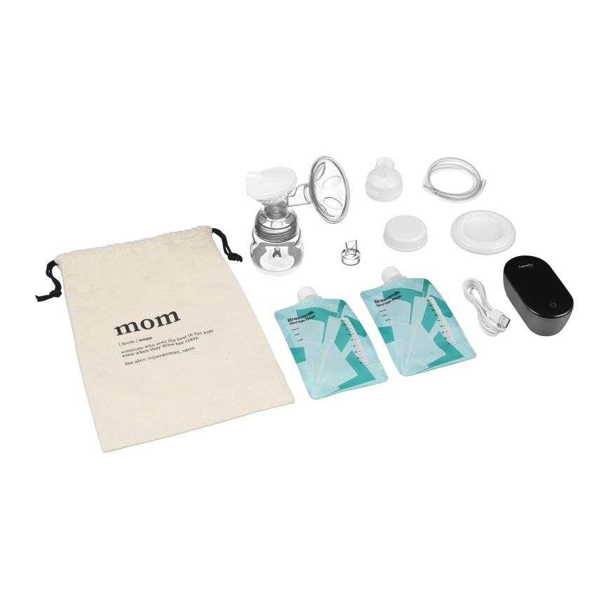 Lionelo - Extractor eléctrico recargable de leche materna FIDI GO 5V 1200 mAh 150ml