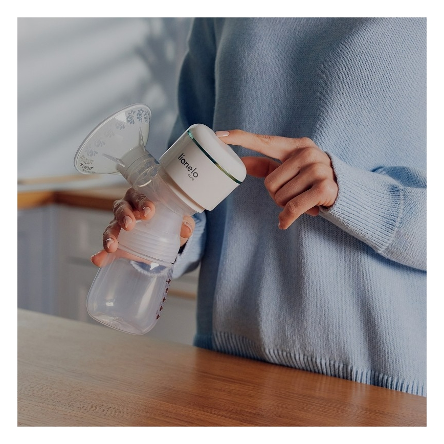 Lionelo - Extractor de leche materna eléctrico recargable FIDI PLUS 5V 1200 mAh 180 ml